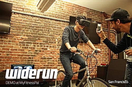 Virtual reality bike store trainer